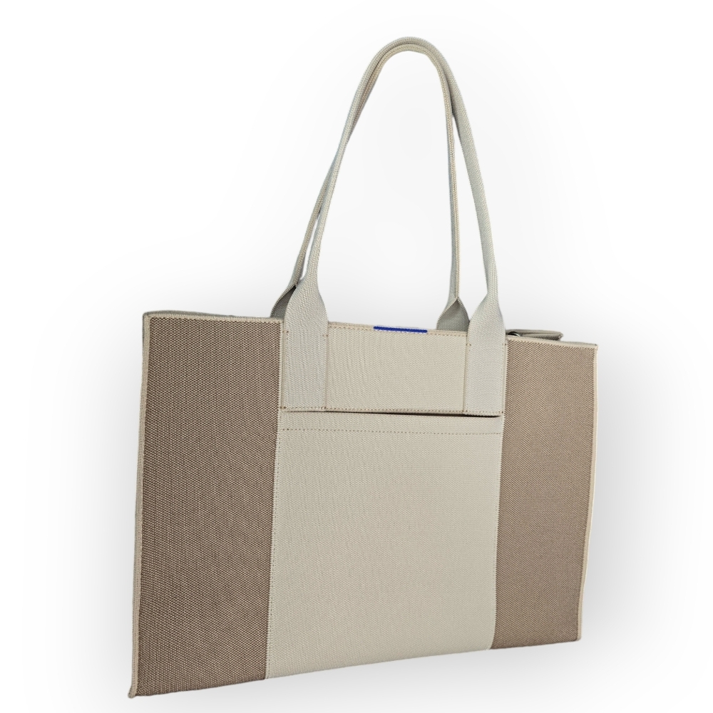 ROTHY'S SOFT SESAME 'THE CLASSIC TOTE' (TAN AND CREAM)
